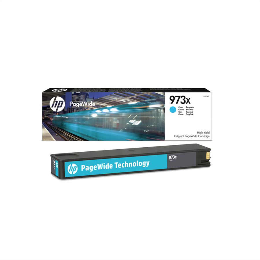 F6T81AE, Nr. 973X, Druckpatrone, cyan, 7.000 Seiten, für PageWide MFP P57750, MFP P55250, Pro 452, Pro 477