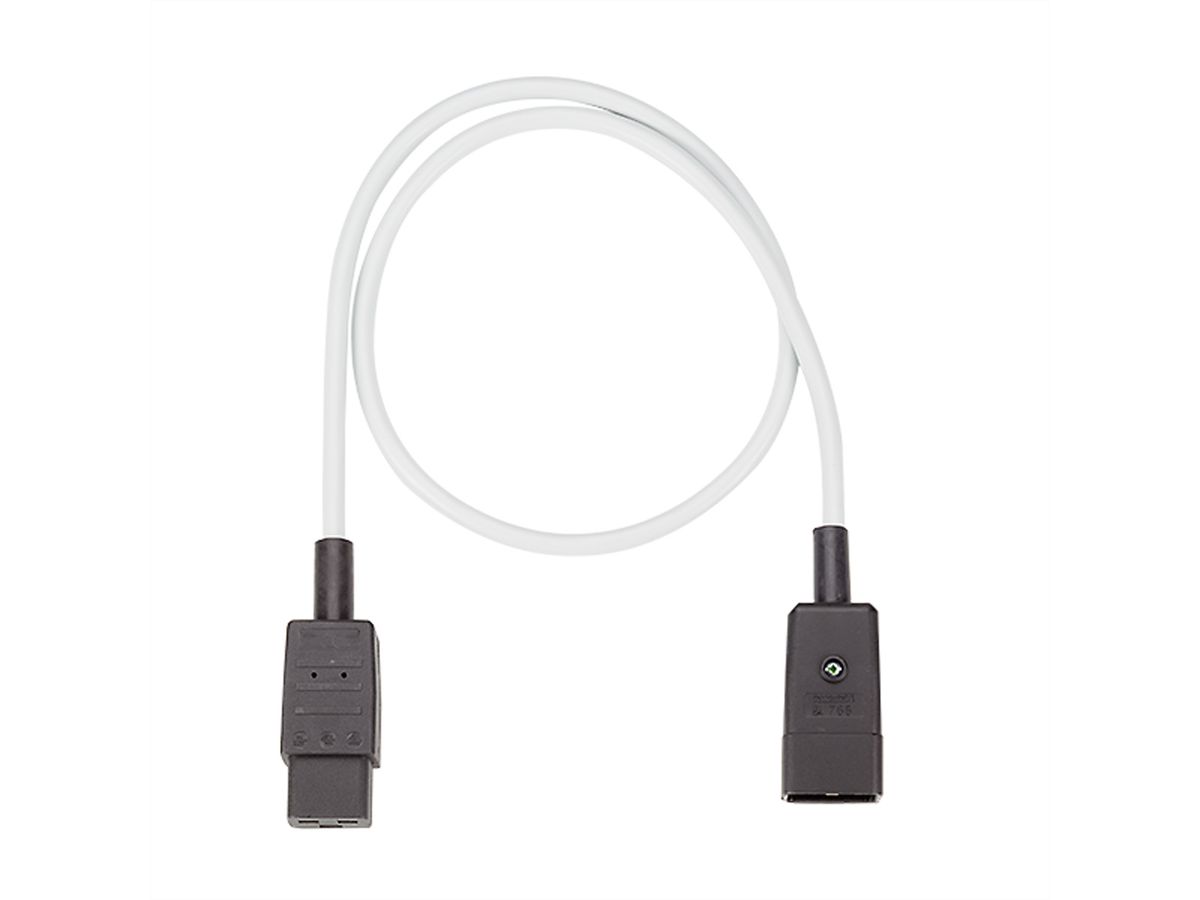 BACHMANN Verlängerung C20/C19 grau 0,75m, H05VV-F3G1,5mm