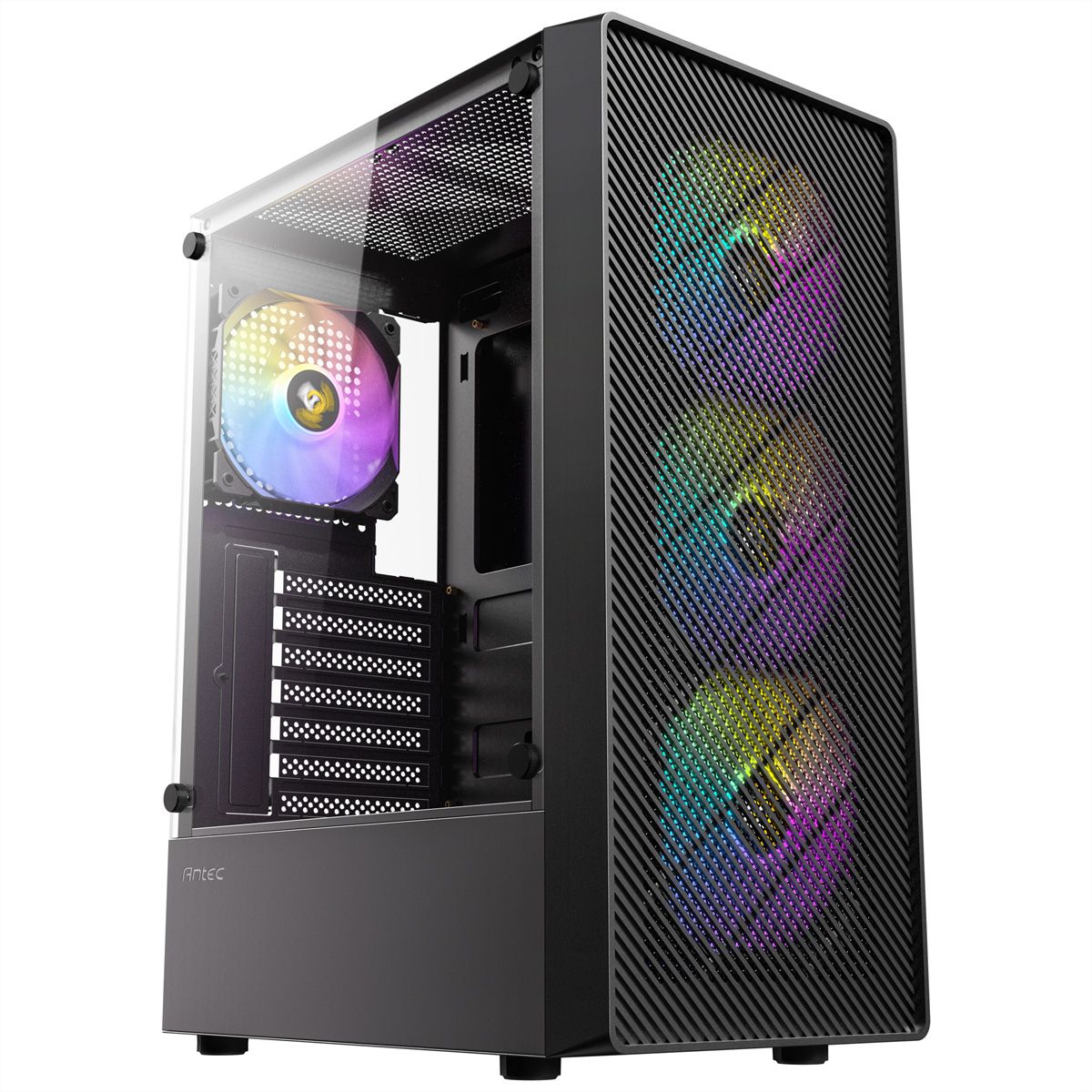 ANTEC AX26 RGB Elite PC case Midi Tower Gaming ATX, black