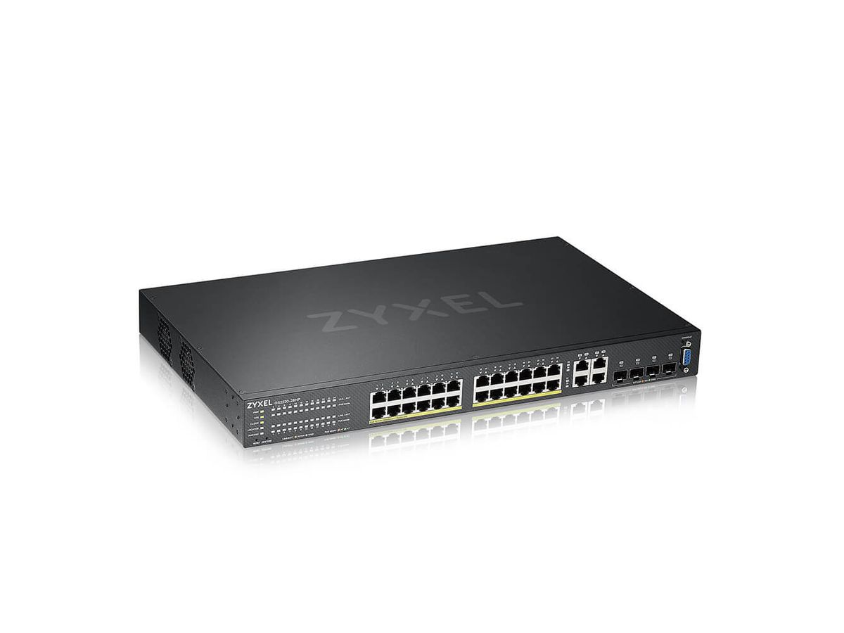 Zyxel GS2220-28HP-EU0101F netwerk-switch Managed L2 Gigabit Ethernet (10/100/1000) Power over Ethernet (PoE) Zwart
