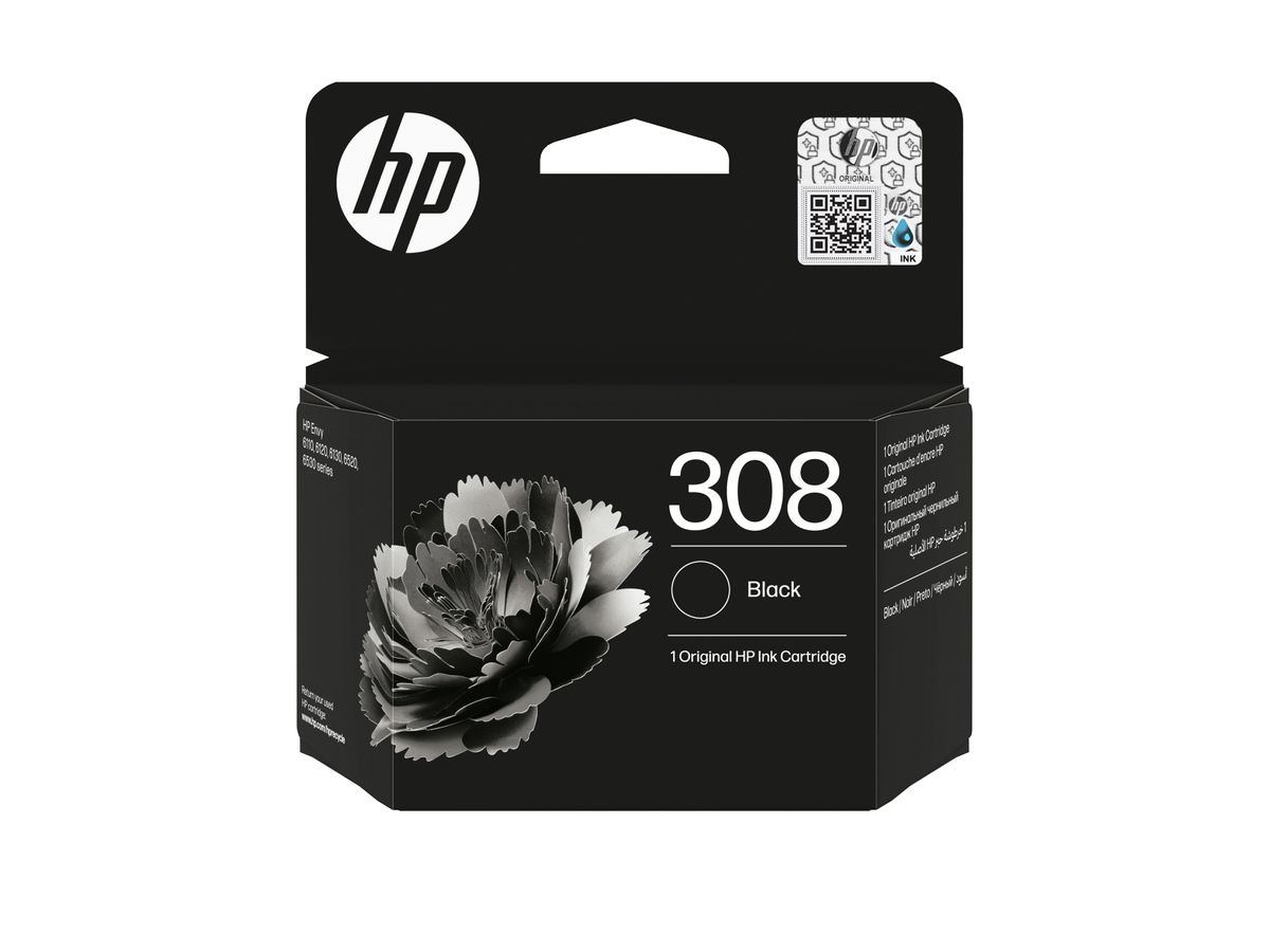HP 308 originele zwarte inktcartridge