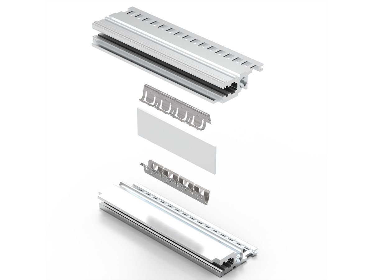 SCHROFF EMC-afschermingskit, tussen horizontale rails, roestvrij staal, 84 pk