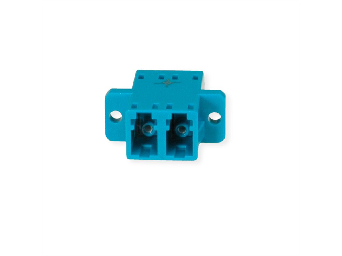 TELEGÄRTNER  LC/APC Duplex adaptor, Singlemode and multimode, cramic sleeve, plastic housing, green, Z77