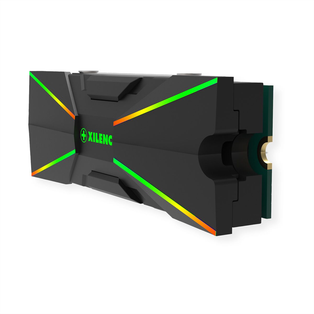 Xilence M2SSD.B.ARGB M.2 2280 SSD PCIe NVMe/SATA Cooler, 3PIN ARGB 5V, Passive