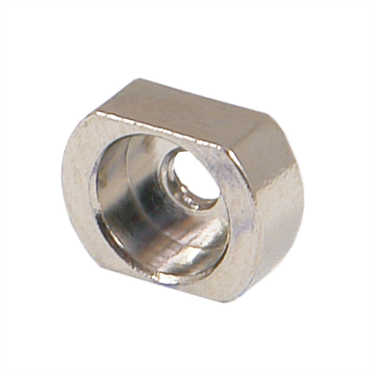 SCHROFF Sleeves for M2.5, Brass Nickel-Plated, 10 pcs