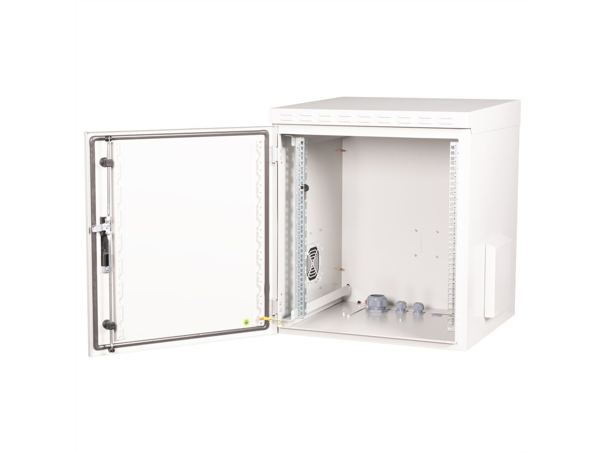ROLINE 19-inch wandbehuizing Pro 12 U, 600x600 BxT IP55 buiten grijs