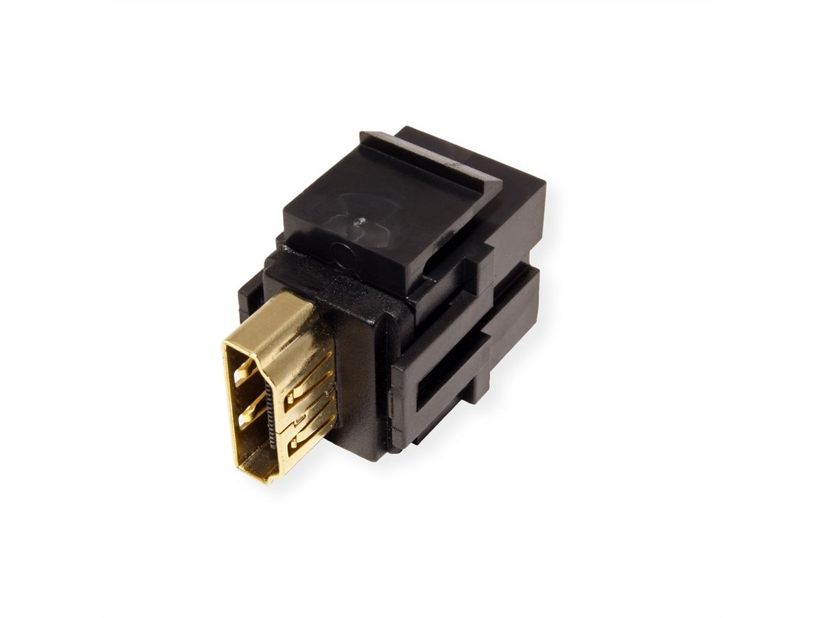 BACHMANN Keystone 4K HDMI UHD coupling socket-socket black