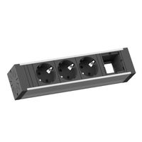 BACHMANN VENID 3x earthing contact, 1x ABD, black