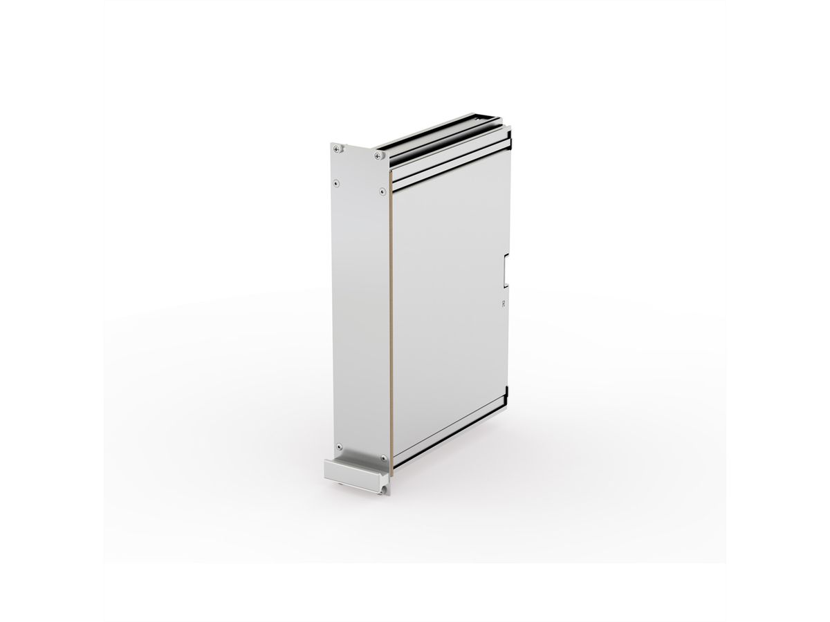 SCHROFF-frame insteekeenheid PRO-set, afgeschermd, gladde afdekking, 1 connector, 6 HE, 10 HE, 167 mm