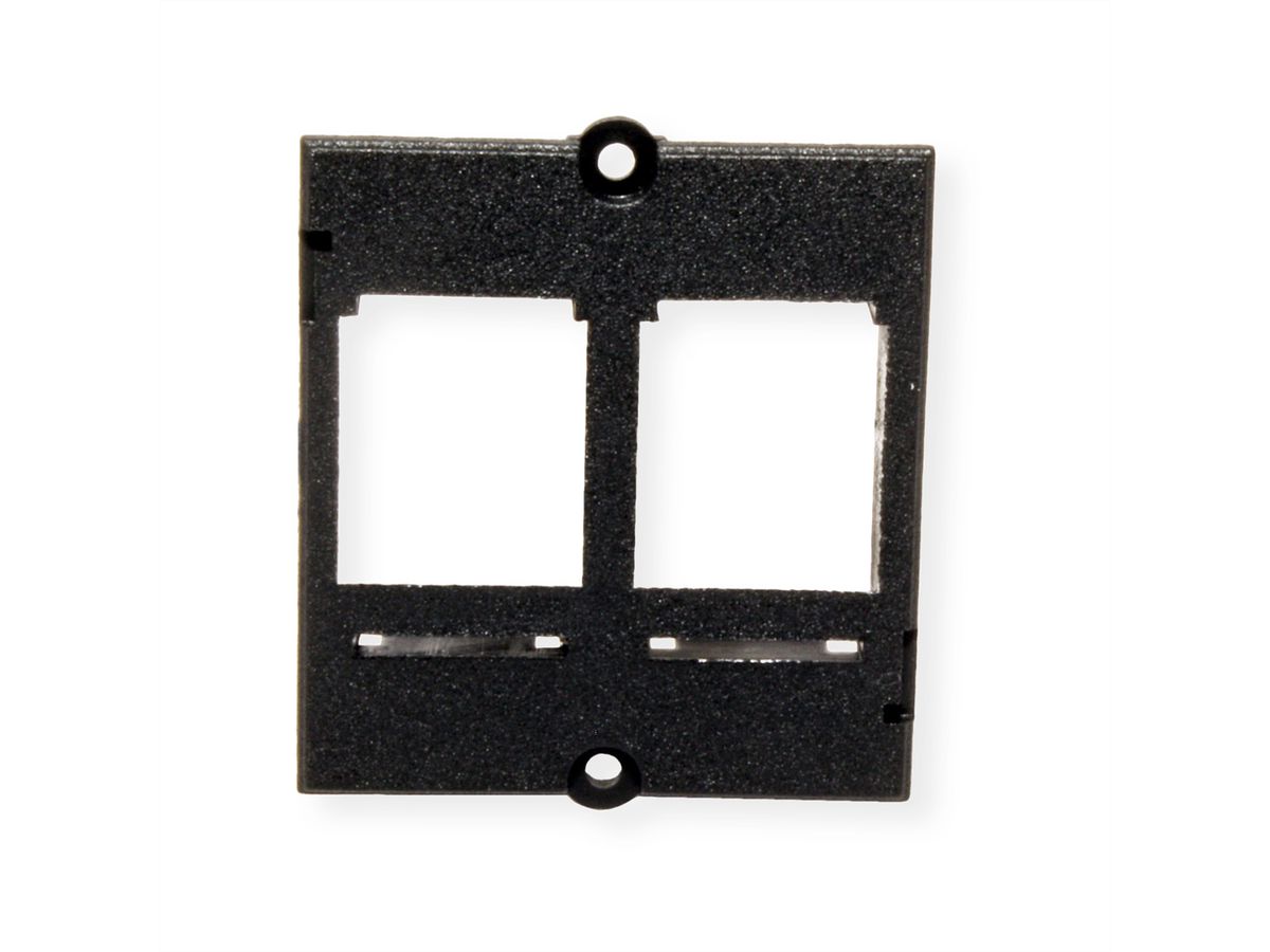 BACHMANN maatwerk module frame 2x Keystone, zwart