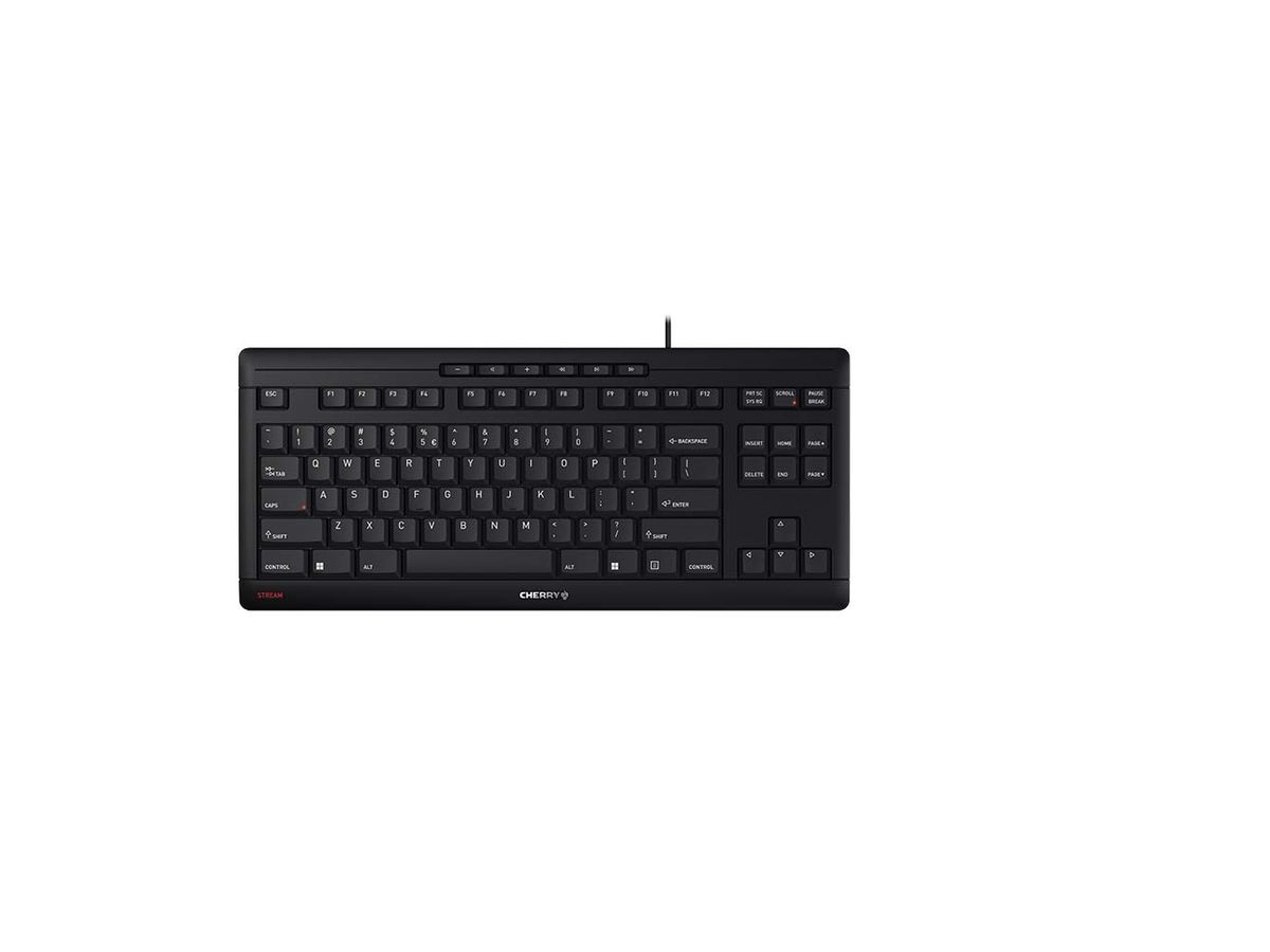 CHERRY STREAM KEYBOARD TKL toetsenbord USB QWERTY Engels Zwart