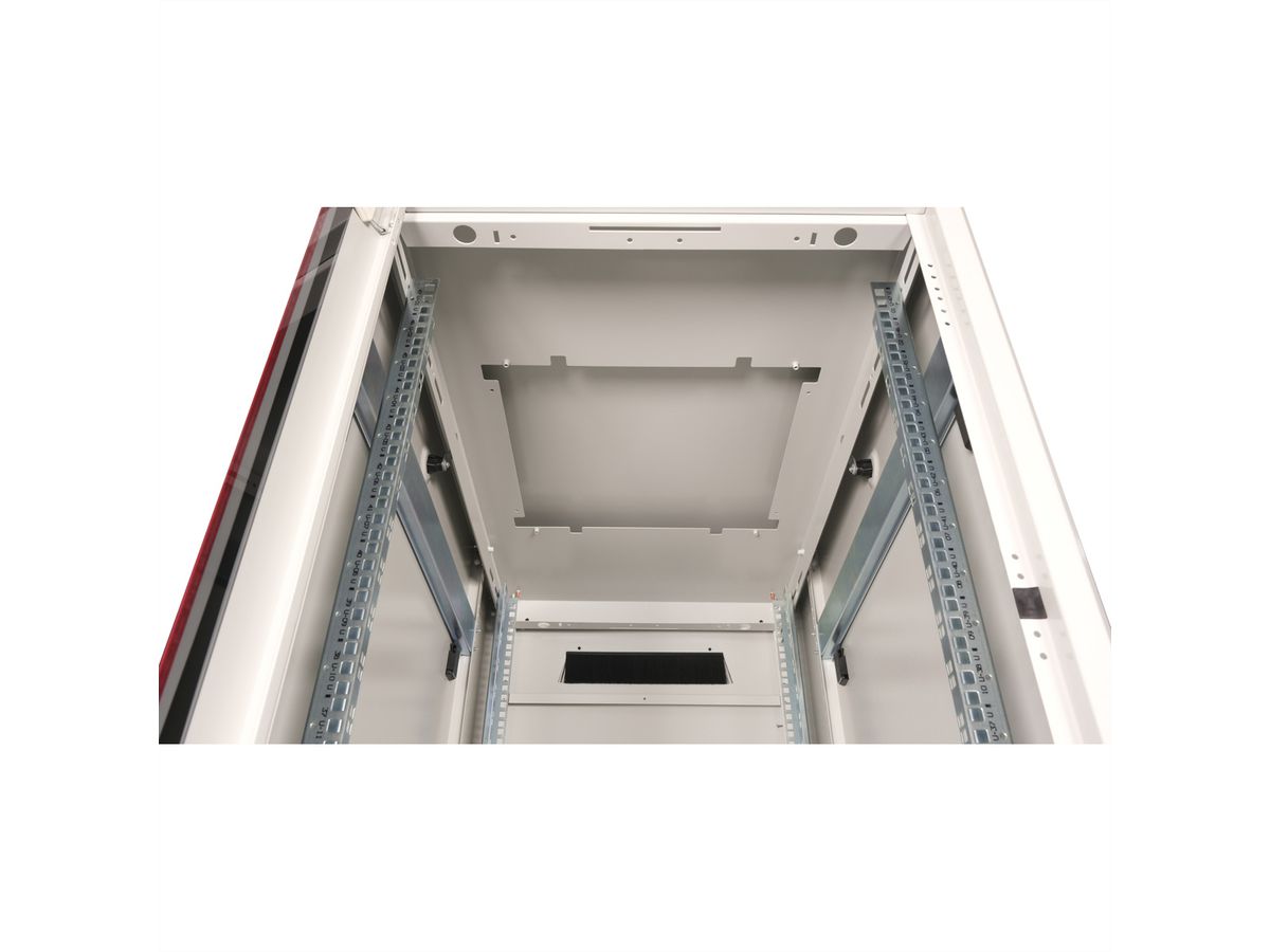 ROLINE 19-inch netwerkkast Pro 47 U, 600x1000 BxD Glazen deur grijs