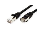 VALUE S/FTP Patch Cord Cat.6 (Class E), halogen-free, black, 2 m