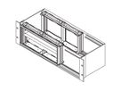 SCHROFF Frontframe voor EMC-afscherming voor horizontale bordenmontage, 4 HE, 28 HE