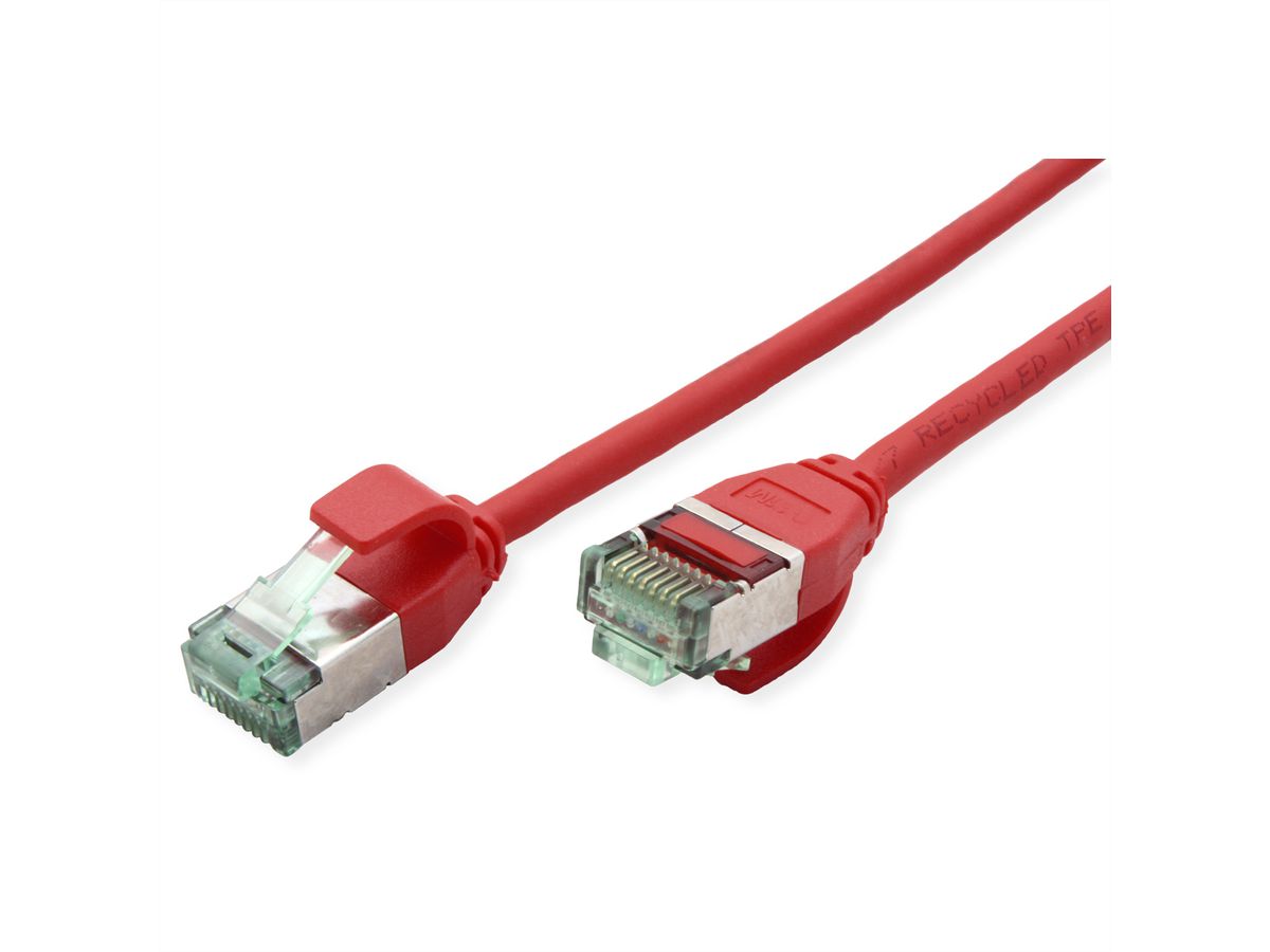 ROLINE RM U/FTP DataCenter Patch Cord Cat.6A (Class EA), slim, red, 1 m