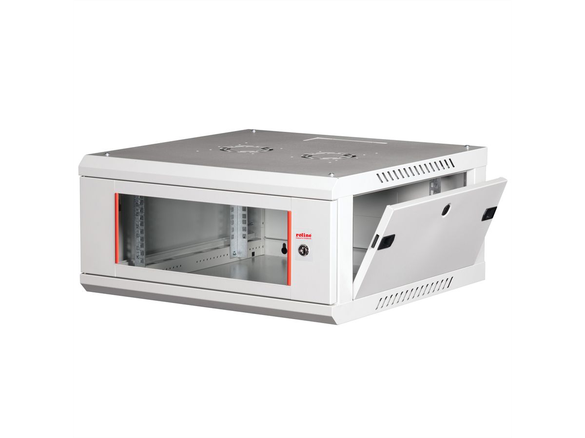 ROLINE 19" Wall Cabinet Basic Plus 4U, 600x600 BxT grey