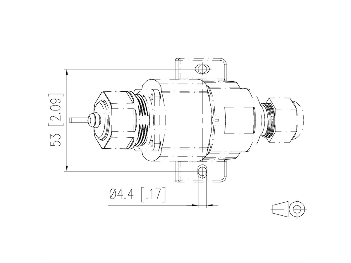 METZ CONNECT E-DAT Industrie IP67 V1 AP + RJ45-veldaansluitelement Cat.6 Klasse EA , T568A