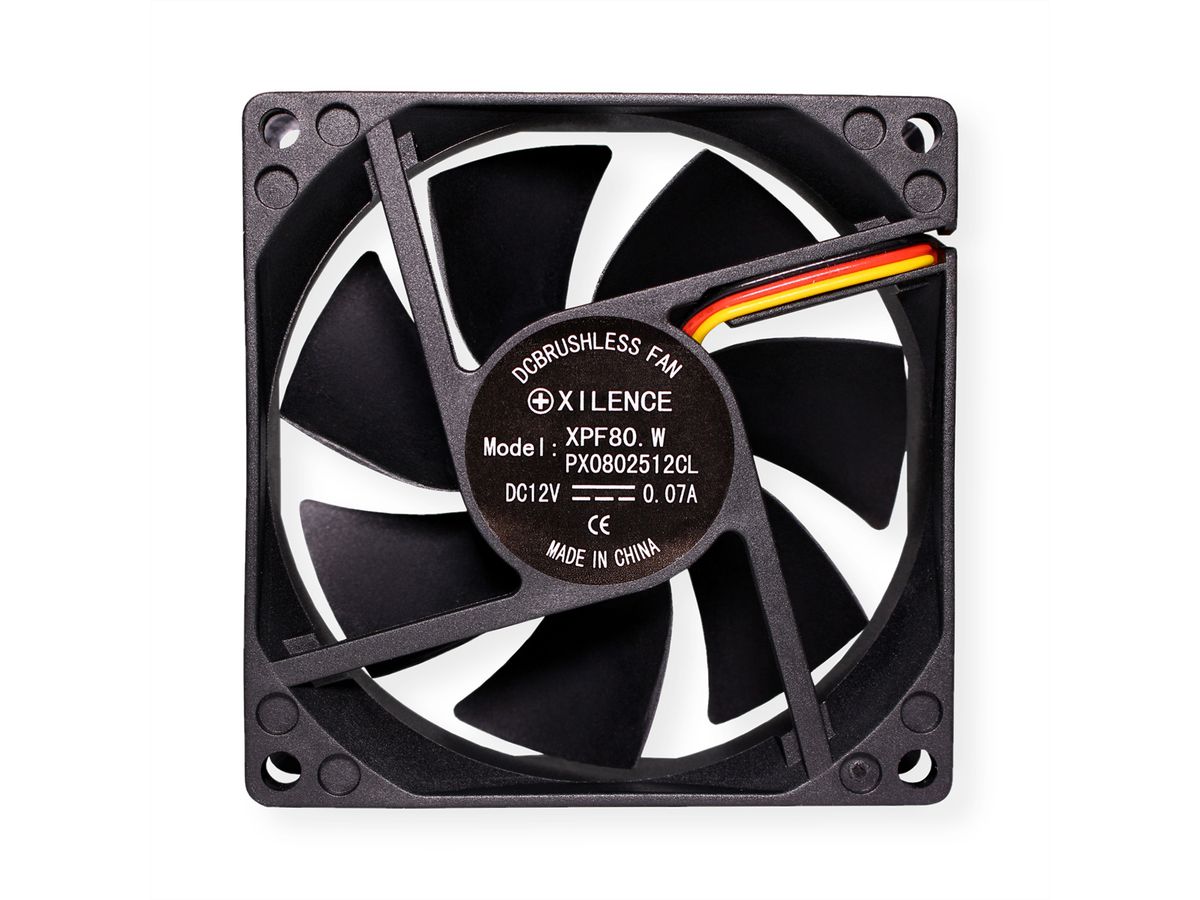 Xilence XPF80.W 80mm Ventilator voor pc-behuizing, 3PIN, White Box