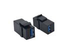 VALUE USB 3.2 Gen 1 Keystone Module, 1pc/set, black