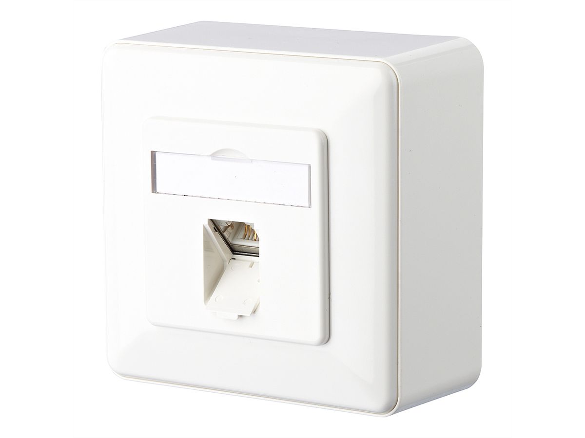 METZ CONNECT E-DAT C6A 1 port AP, pure white
