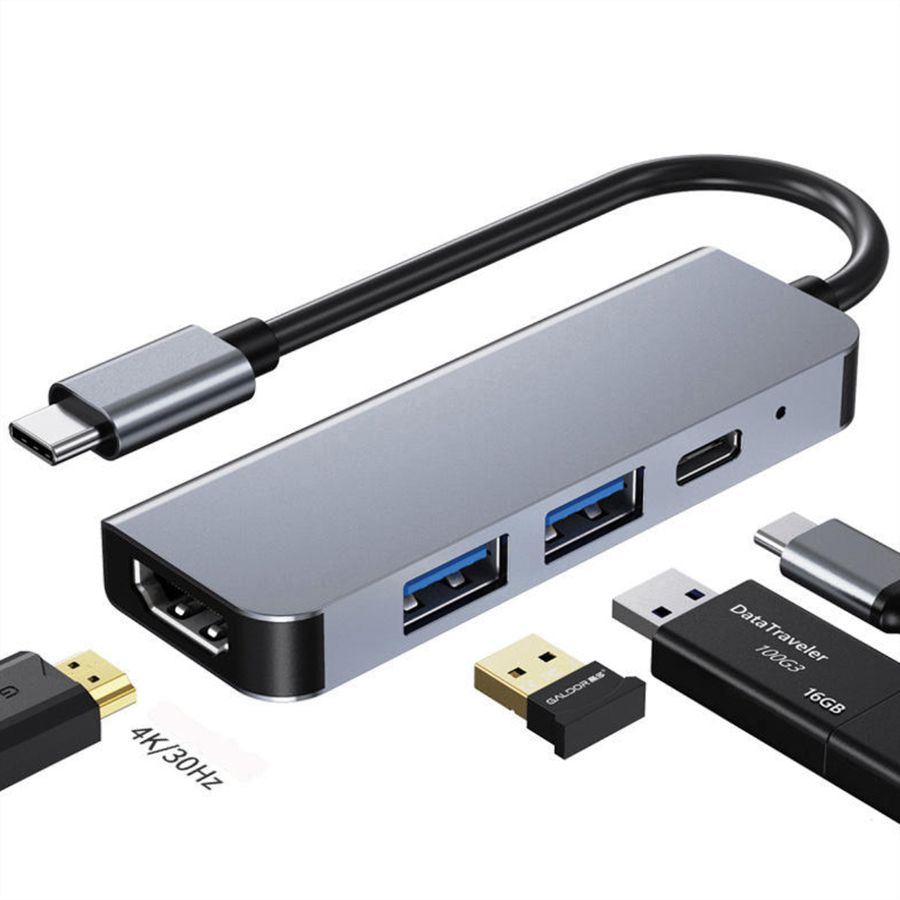VALUE USB Type C dockingstation, HDMI 4K, 2x USB A + Type C PD