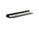 ROLINE Cat.6 (Class E) 19" Patch Panel, 24 Ports, UTP, black