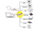 VALUE USB 3.2 Gen 2 Type C Multiport Docking Station, 4K HDMI/DP, VGA, USB, Kaartlezer, PD, LAN, Audio