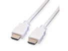 VALUE HDMI High Speed Cable met Ethernet M-M, wit, 5 m