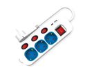 ROLINE Power Strip, 3-way, with individual on/off switches, 1x USB A, 1x USB C, 3 m
