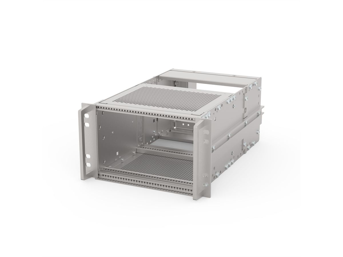 SCHROFF EuropacPRO 19" moduledrager voor rail, afgeschermd, SNCF, CompactPCI, 3 HE, 36 PK, 320 mm