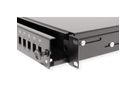 VALUE 19" glasvezel patchbox, leeg 1 HE, uittrekbaar, geschikt voor 24x SC-DX of 24x LC 4-voudig
