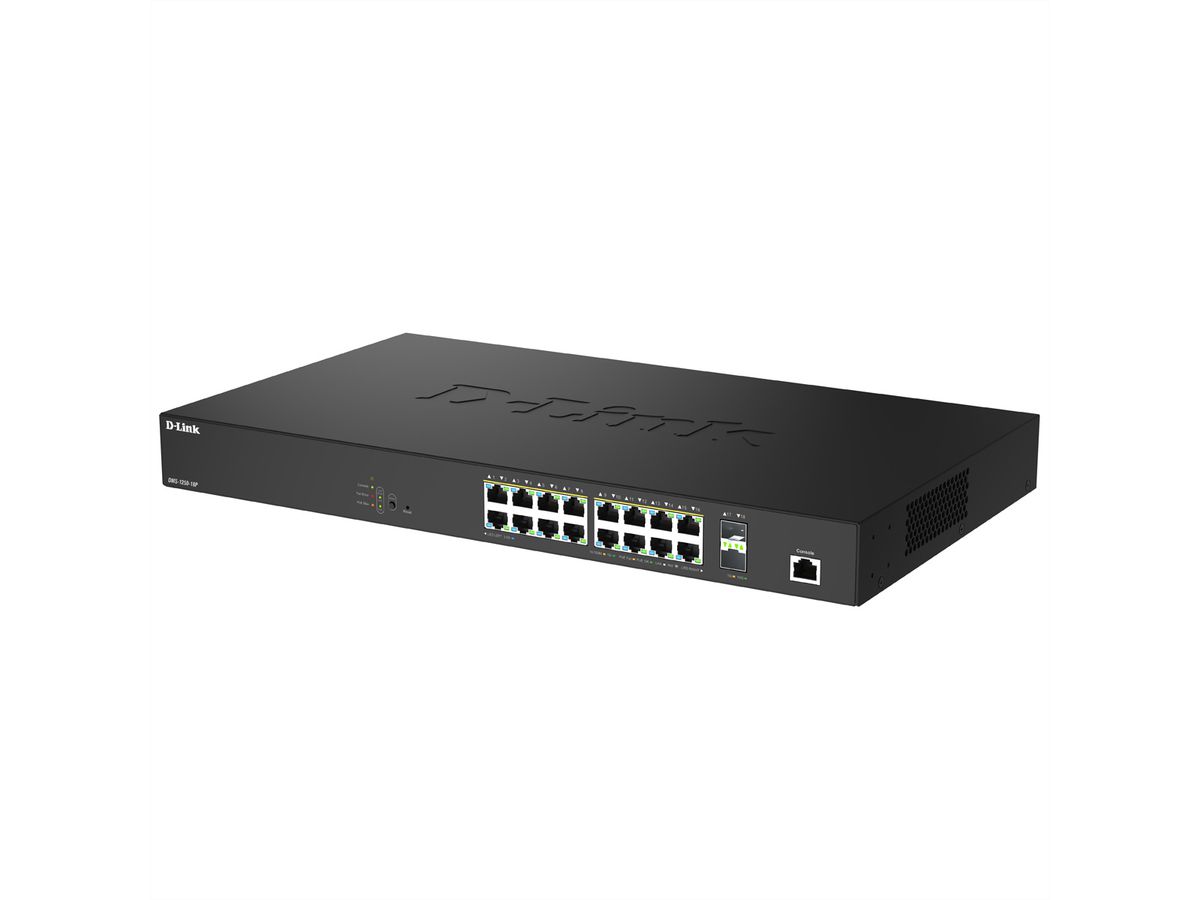 D-Link DMS-1250-18P/E 18-Port Switch PoE Multi-Gigabit Smart Managed