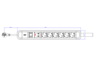 BACHMANN PRIMO 2 6xCEE7/3 1xSPD 1xswitch with loop RAL6028