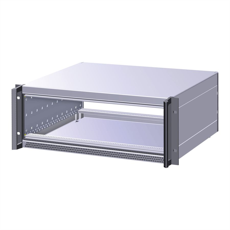SCHROFF RatiopacPRO AIR 19" Rack Mount Case, Retrofittable Shielding With Handles, 6/7 U, 84 HP, 495 mm