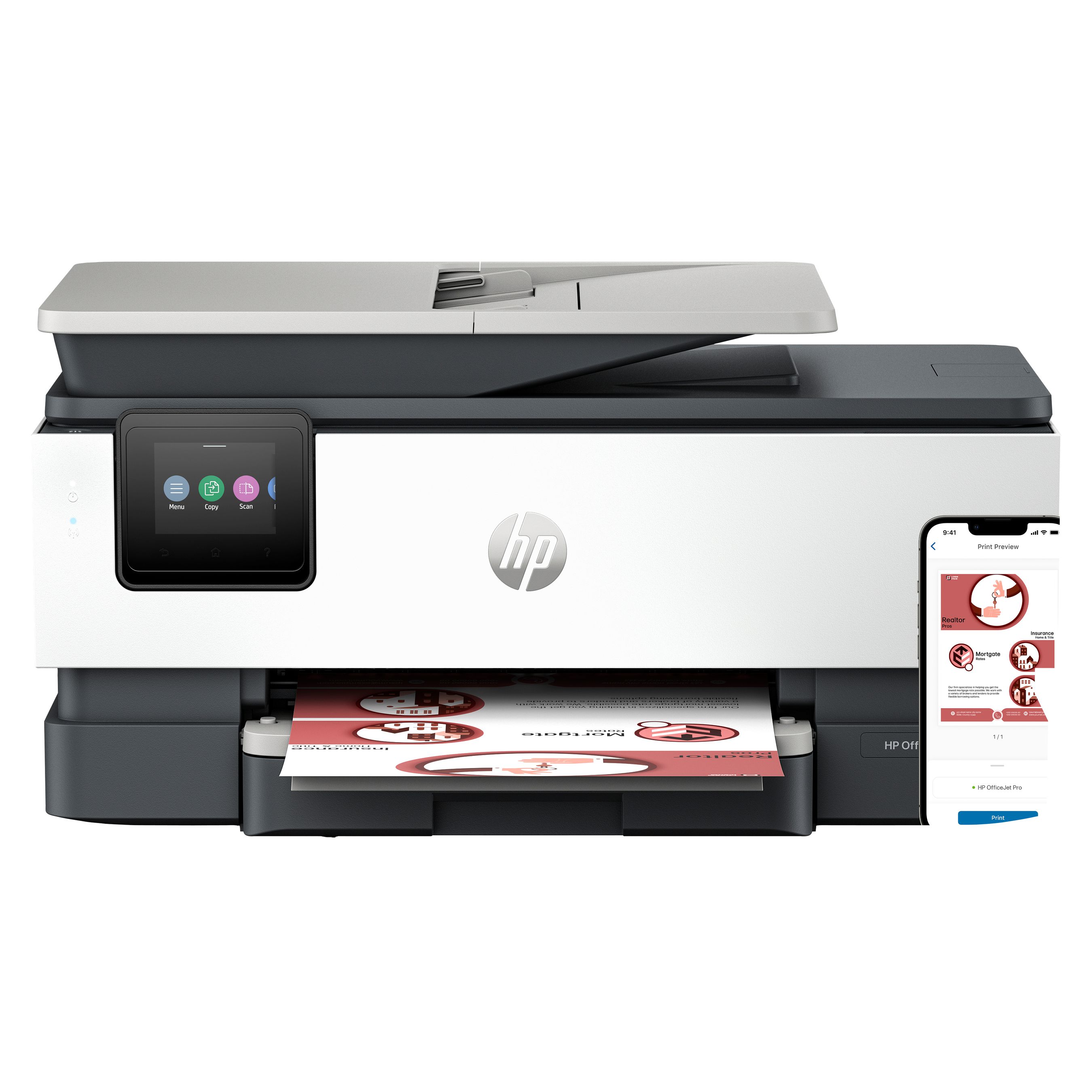 HP OfficeJet Pro 8132e Draadloos All-in-One Kleur Printer, Instant Ink, Dubbelzijdig printen