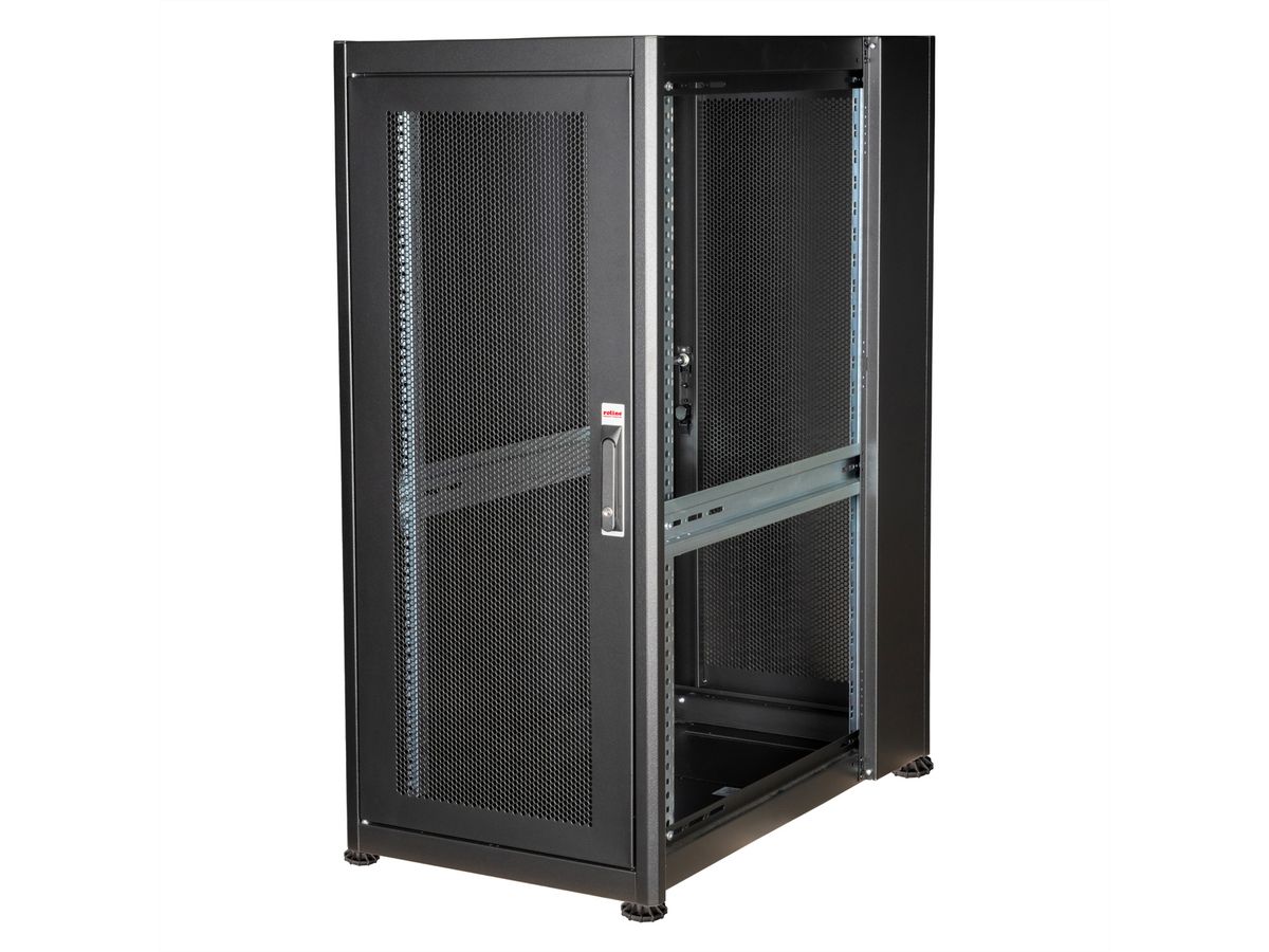 ROLINE 19-inch server cabinet Basic 26 U, 600x1000 WxD perforated black
