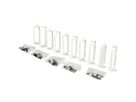 ROLINE Cable management bracket, 44x100mm grey 10 pieces