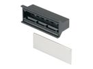 SCHROFF Statische handgreep kunststof trapeziumvormig, zwart, 10 PK