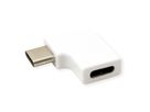 ROLINE Adapter, USB 3.2 Gen 2, Type C - C, M/F, 90° Angled, white