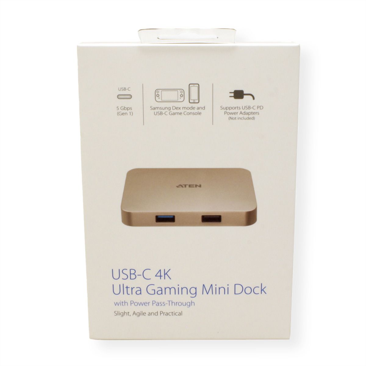 ATEN UH3235 USB-C 4K Ultra Mini Dock met Power Passthrough