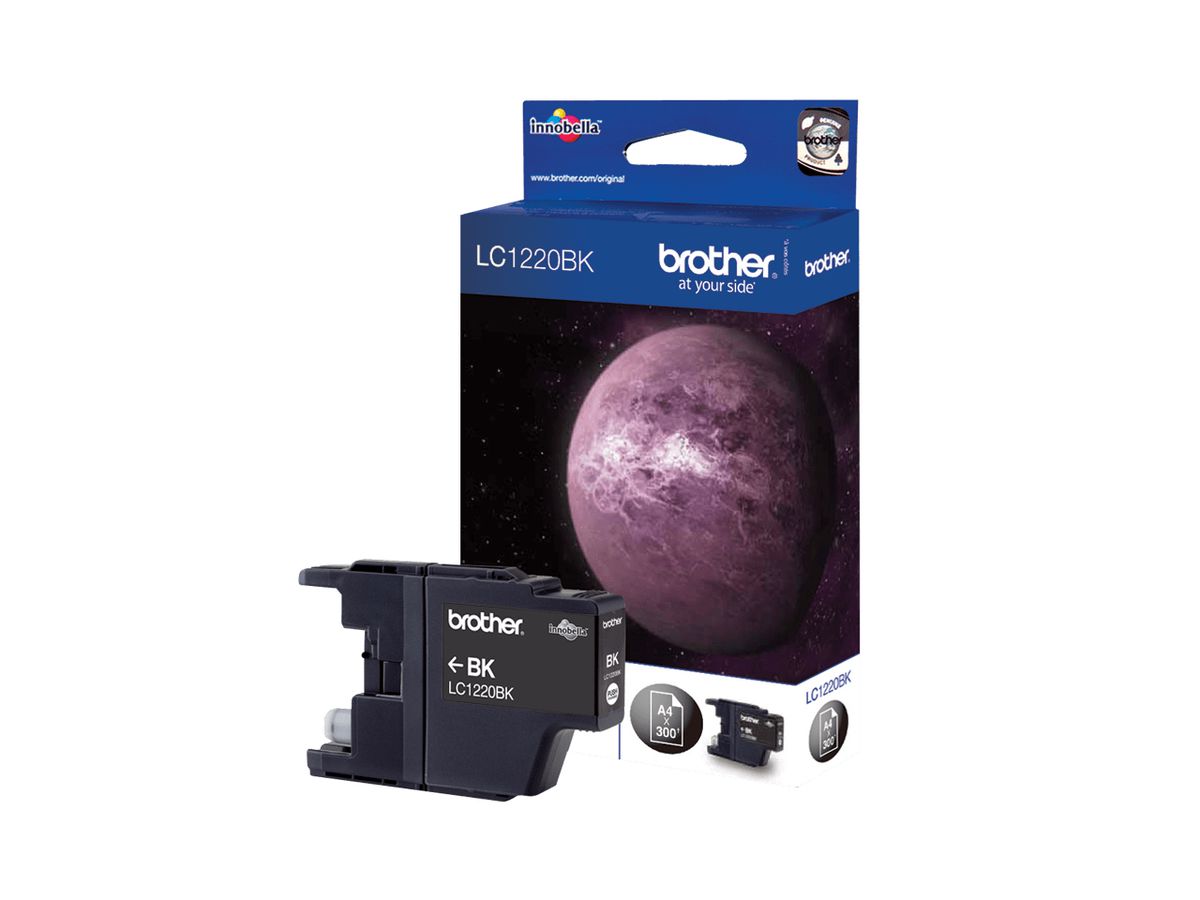 Brother LC1220BK inktcartridge 1 stuk(s) Origineel Zwart