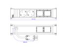 BACHMANN POWER FRAME Medium 2x earthing contact 2x ABD plastic profile, black