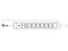 BACHMANN PRIMO 2 6xCEE7/3 1xSPD with loop 2.0m CEE7/7 RAL5010