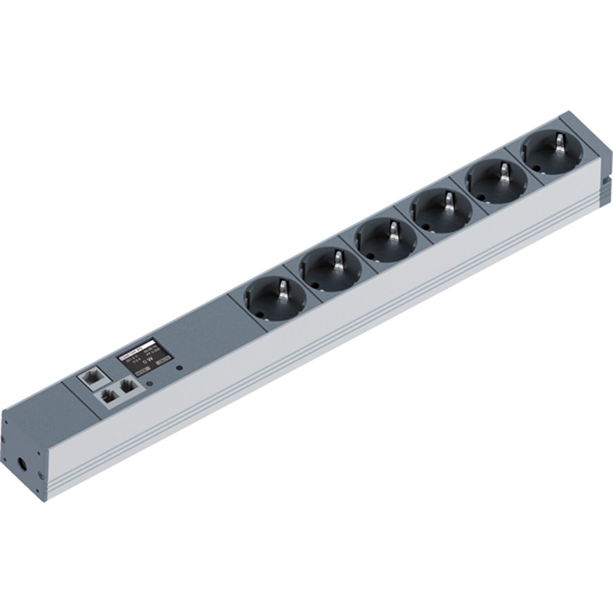 BACHMANN 19 inch 1U BN2000 6xCEE7/3, TCP/IP power 2.0m CEE7/7
