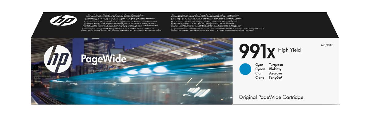 HP 991X High Yield Cyan Original PageWide Cartridge