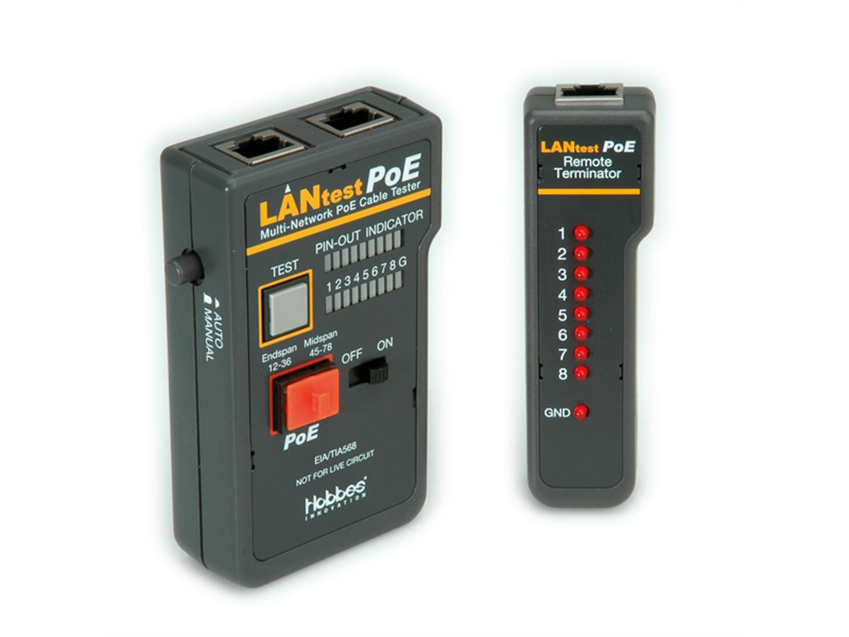 HOBBES LANtest Multinetwork PoE-kabeltester