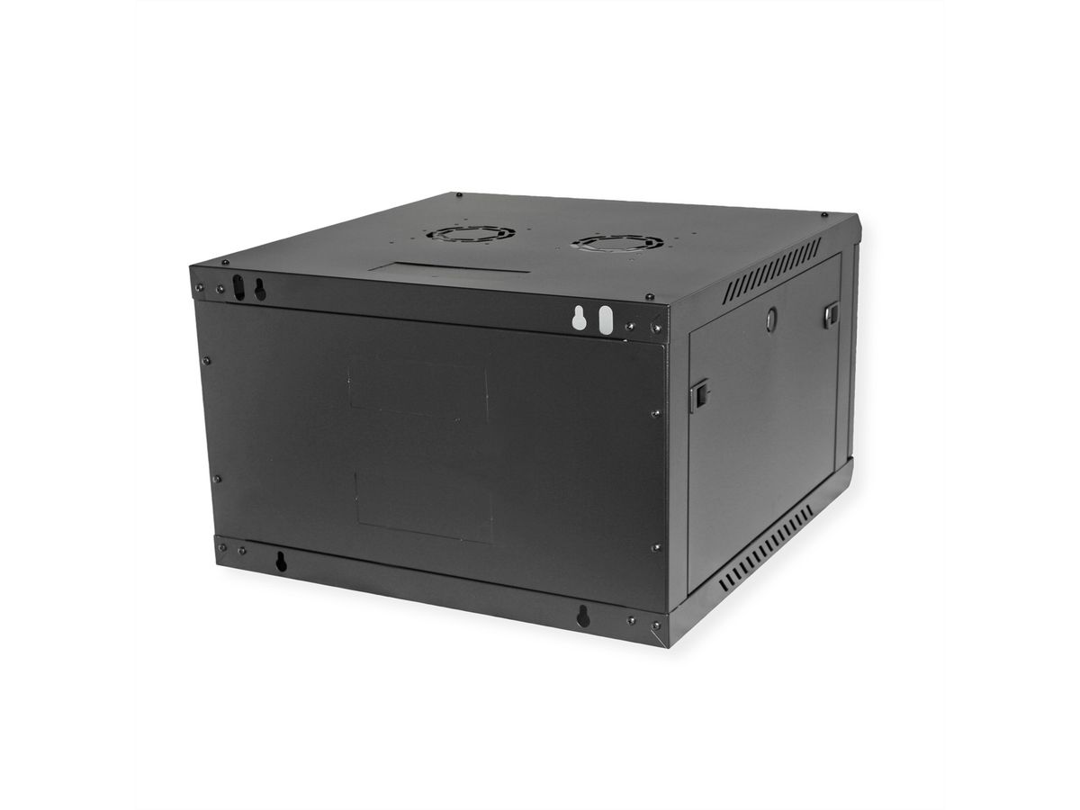 ROLINE 19" Wall Cabinet Basic Plus 6U, 600x600 BxT black