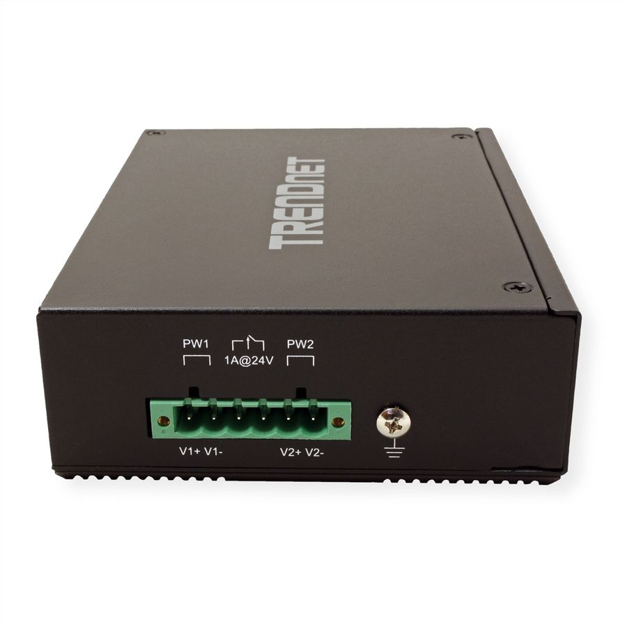 TRENDnet TI-PG80 8-Port Industrial Gigabit PoE+ DIN-Rail Switch