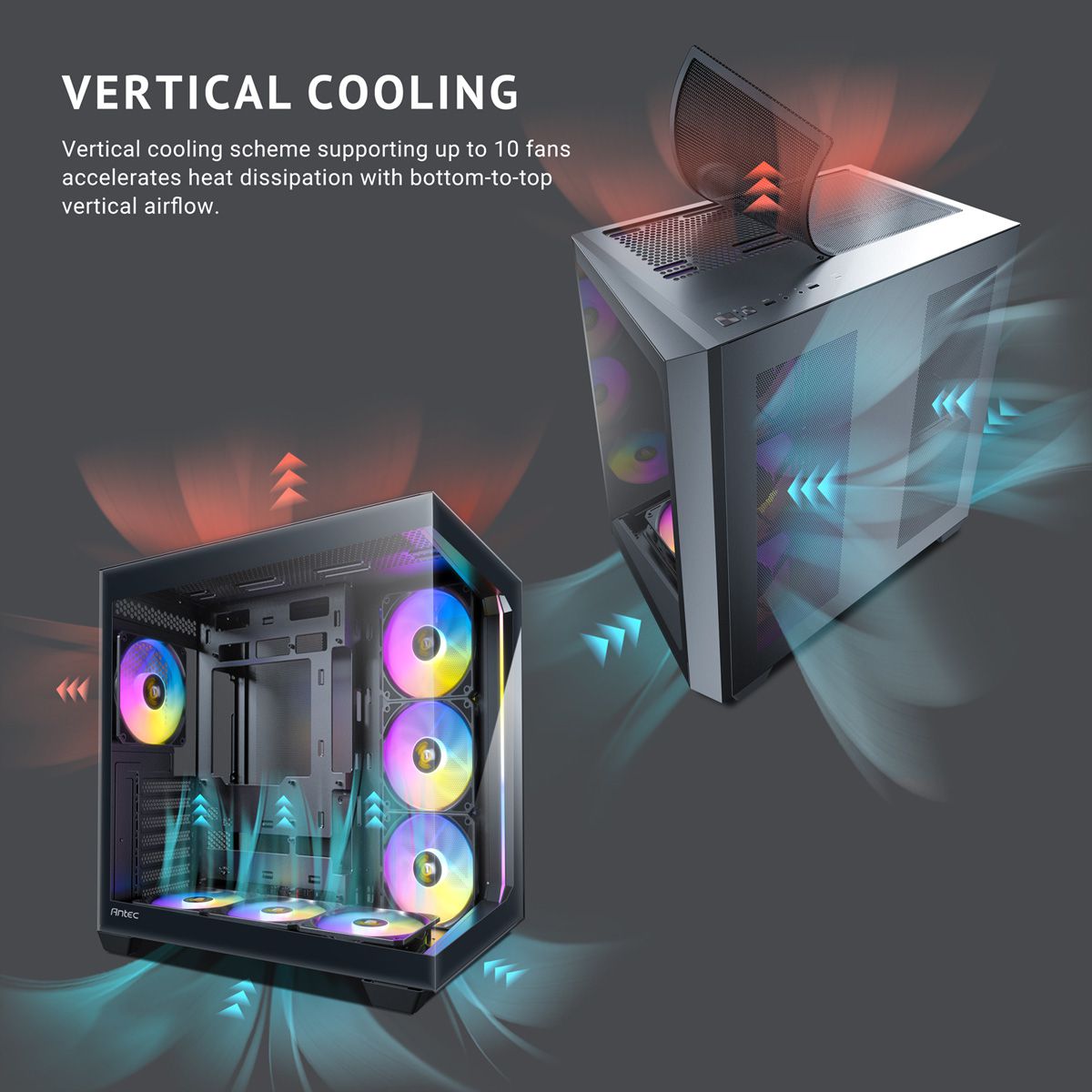 ANTEC Constellation C5 ARGB PC case Midi Tower ATX, black