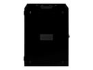 ROLINE 19-inch wandbehuizing Pro 16 U, 600x600 BxD tweedelig draaibaar zwart
